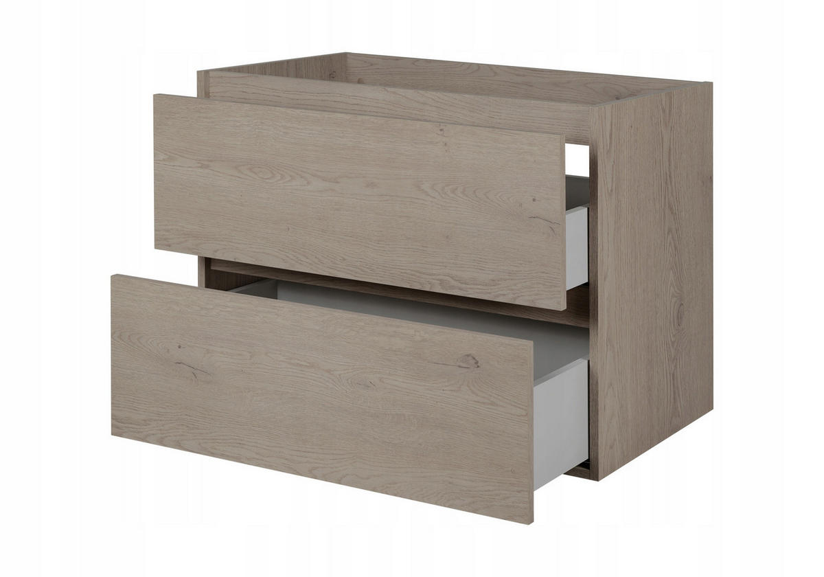 WASCHBECKUNTERSCHRANK SIMPLE 100cm Dunkleiche - Wildeiche, Holz (100/62/46cm) - Rodan