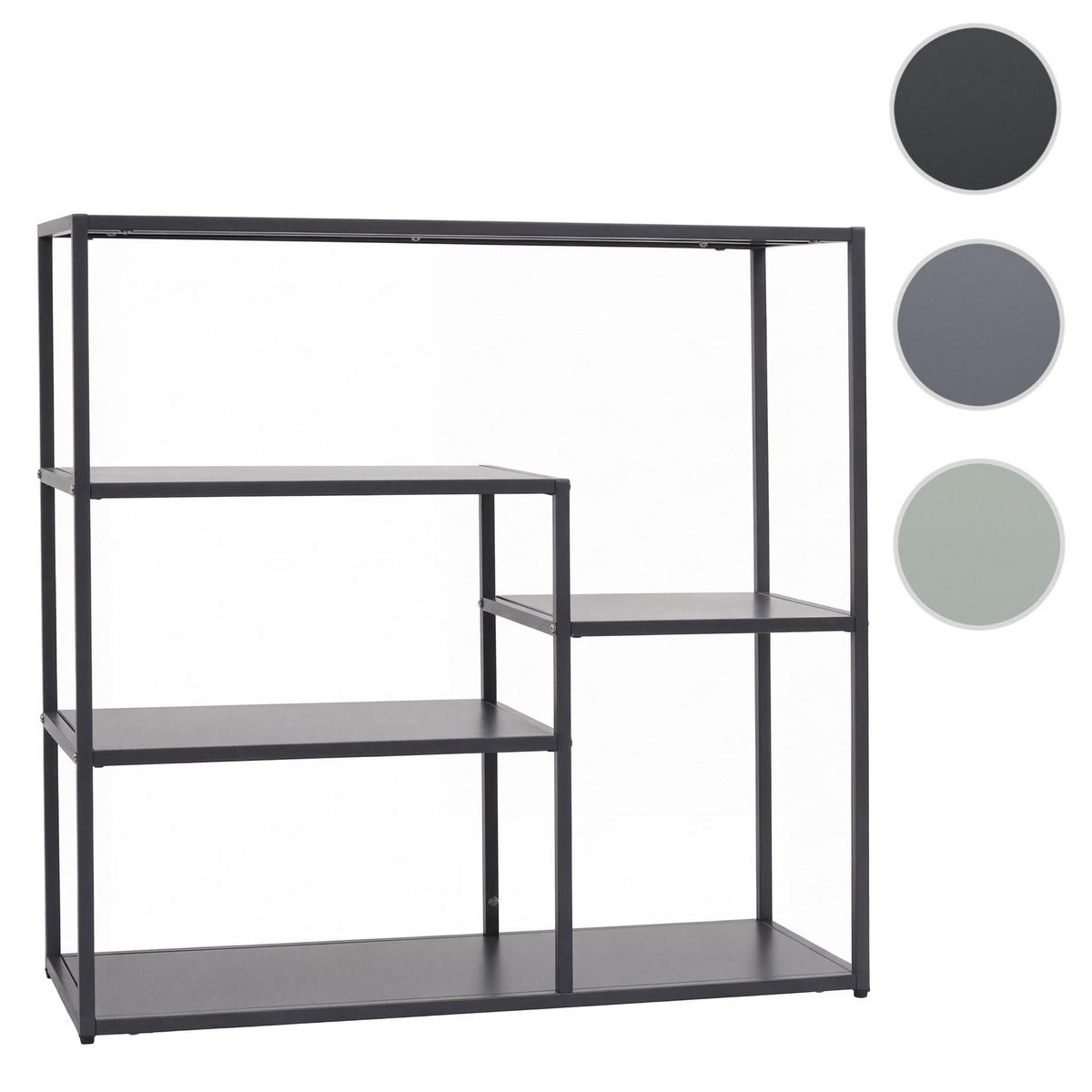REGAL Anthrazit - Anthrazit, Metall (80/80/30cm) - MCW