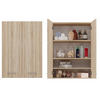 BADEZIMMERSCHRANK POLA MINI DD - EICHE SONOMA - Sonoma Eiche, Holzwerkstoff (64/90/30cm) - CDF