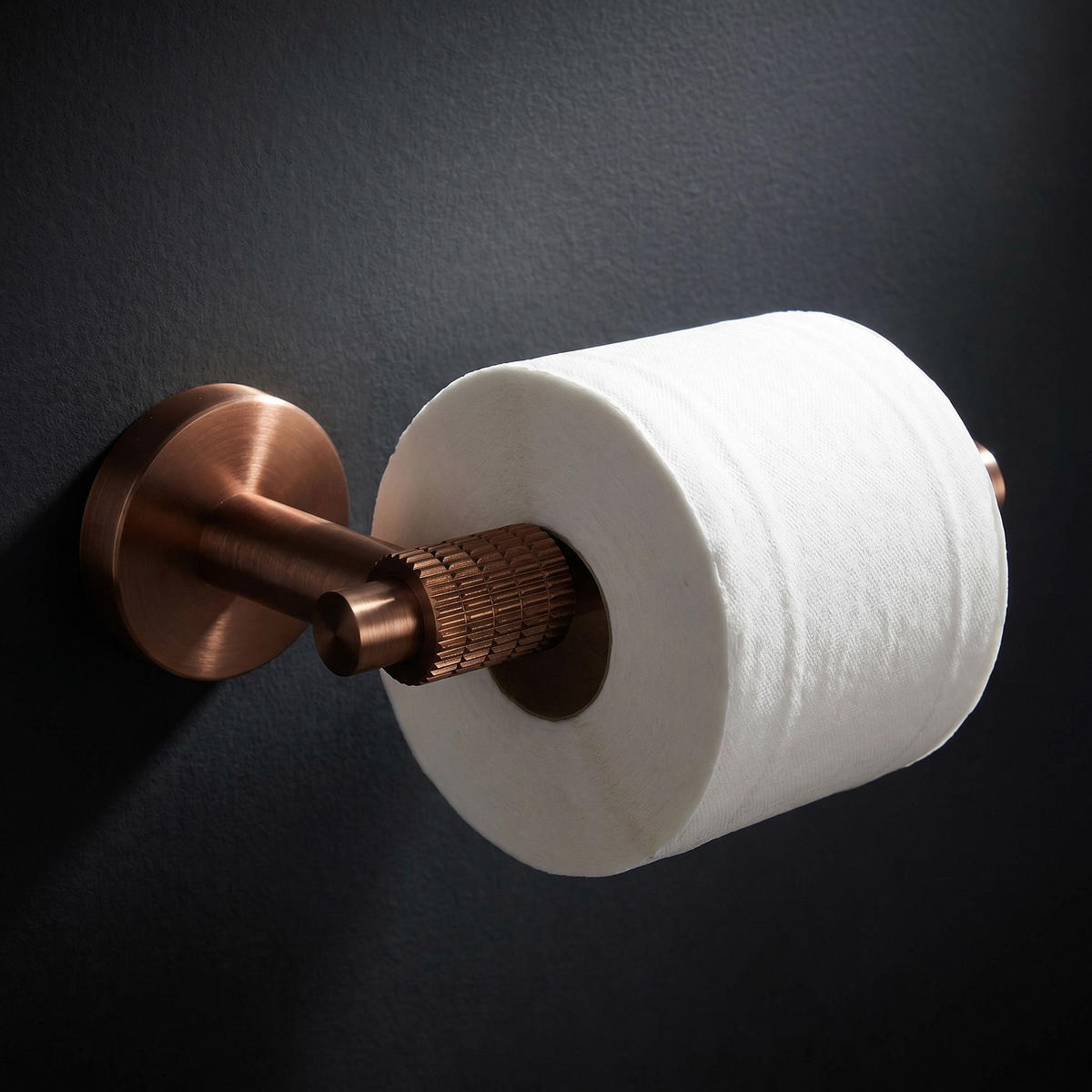 HALTER Für Toilettenpapier Rea 29105 Riwon Brush Copper - Kupferfarben, Metall (16/5/8.5cm) - REA