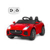 KINDERAUTO Jaguar 12V Elektro Rot - Rot, Kunststoff (107.5/66/50cm) - COSTWAY