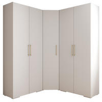 GARDEROBEN-SET 236,7/181,7/47 - Goldfarben/Schwarz, Holz/Kunststoff (181.7/236.7/47cm) - Abiks Möbel