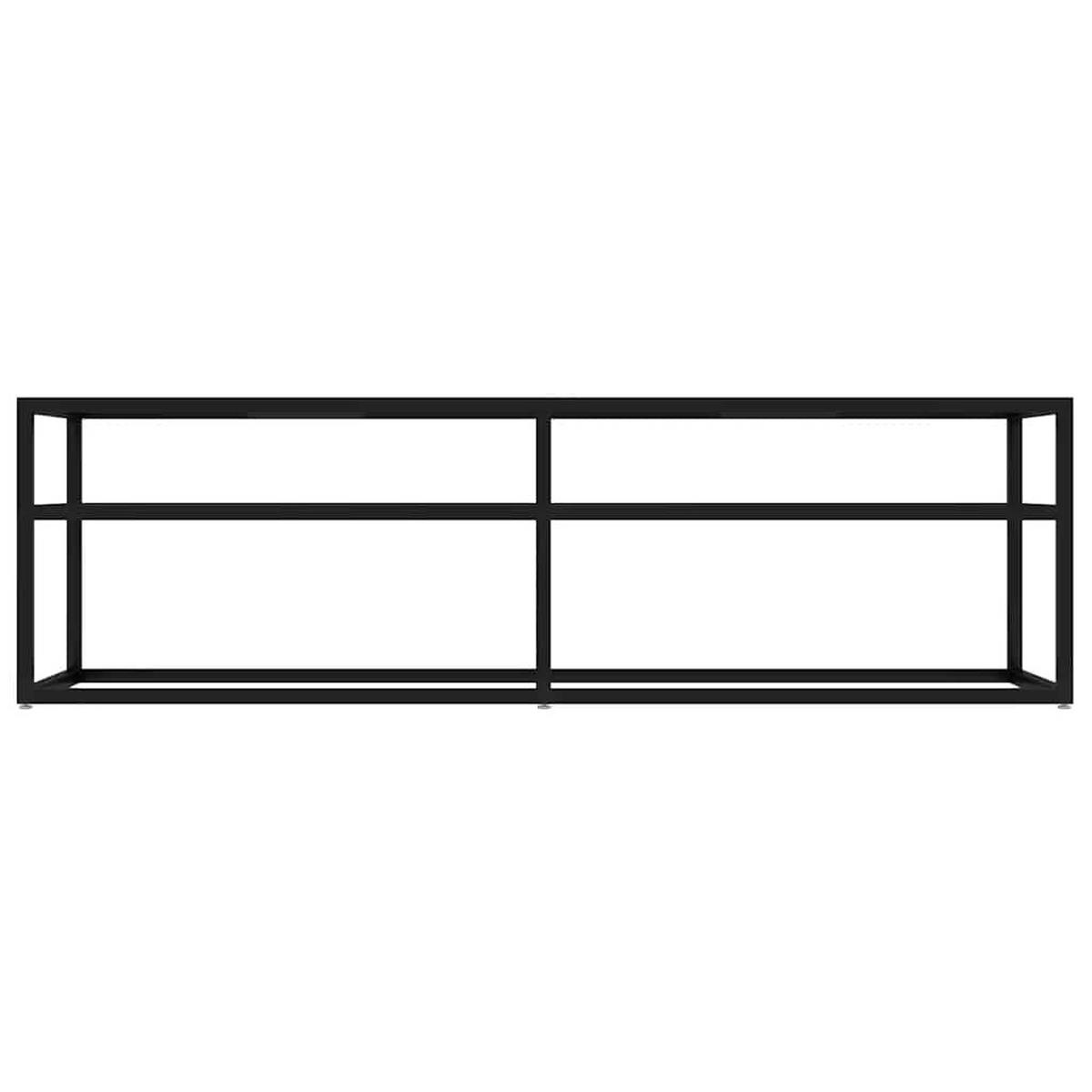TV-SCHRANK Schwarz 140/40/40,5 Cm Hartglas - Schwarz, Glas (35/50/103.5cm) - vidaXL