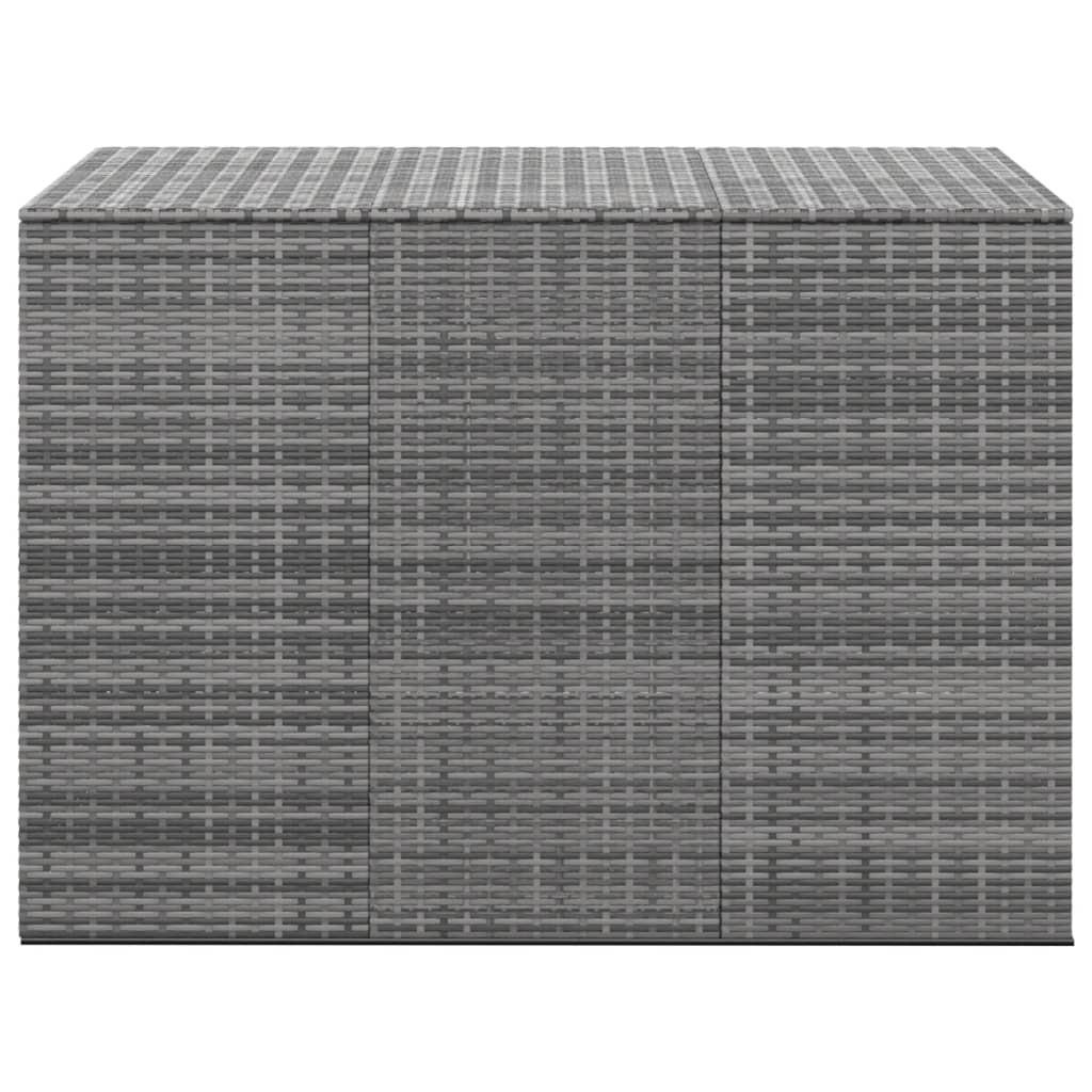 GARTEN-KISSENBOX PE Rattan 145x100x103 cm Grau - Grau, Kunststoff (145/103/100cm) - furnicato