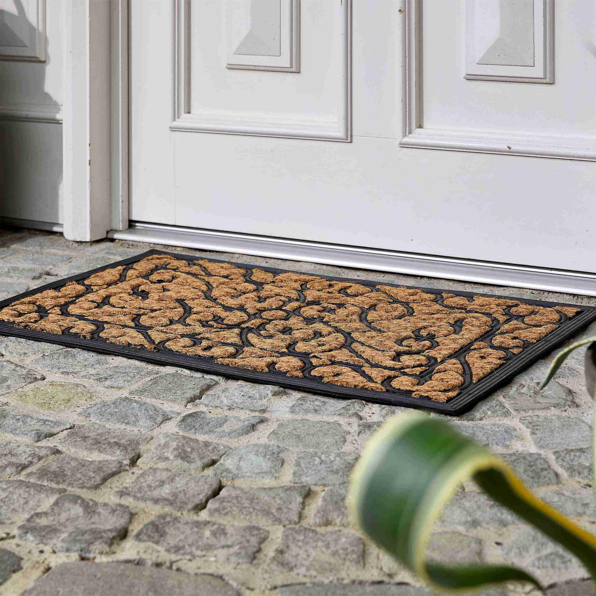 FUSSMATTE FÜR INNEN UND AUßEN COCO DELUXE LIGHT 2ER SET - Naturfarben, Textil (45/75cm) - Astra