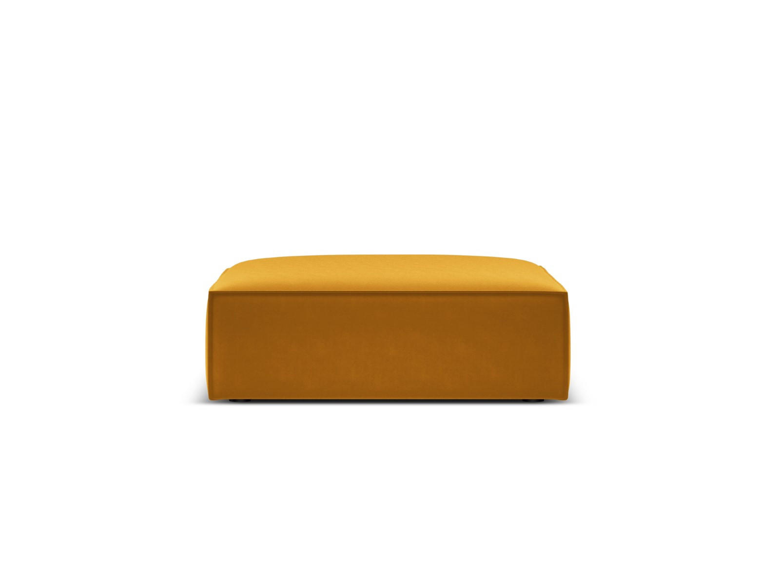 POUF Kaelle aus Samt gelb - Gelb, Textil (80/38/100cm) - Micadoni