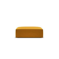 POUF Kaelle aus Samt gelb - Gelb, Textil (80/38/100cm) - Micadoni