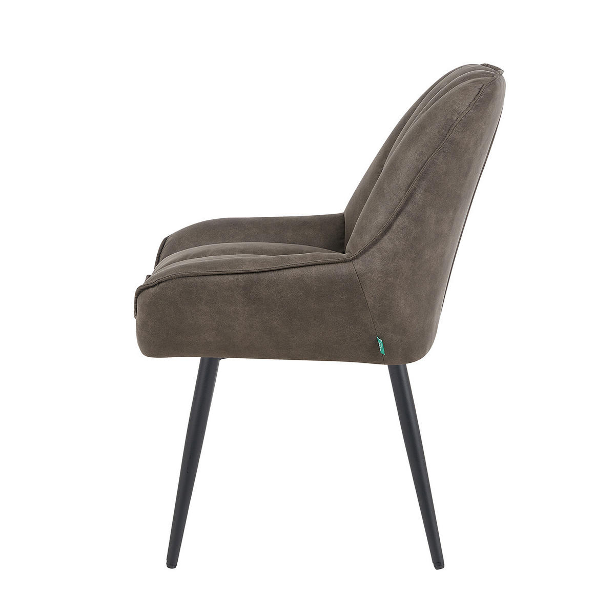 ESSZIMMERSTUHL Mika-Tara 2er-Set - Taupe/Schwarz, Textil/Metall (60/88/68cm) - DUBI Möbel