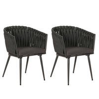 GARTENSTUHL Anthrazit - Anthrazit, Textil (61/82/57cm) - MCW