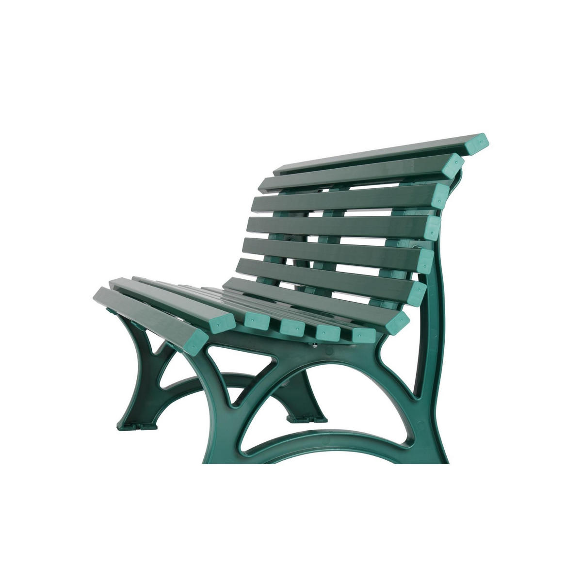 GARTENBANK Jamaika 3 Sitzer Grün 80 x 150 x 64cm Witterungskunststoff & UV Beständiger Kunststoff - Grün, Kunststoff (150/80/64cm) - PROREGAL