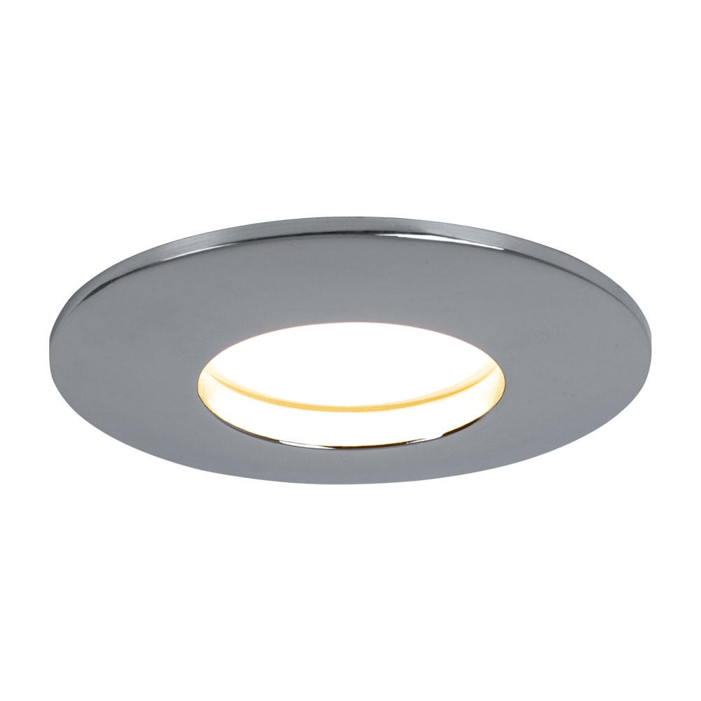 LED EINBAULEUCHTE Chrom Silber - Silberfarben, Metall (8.3/8.3/3.5cm)