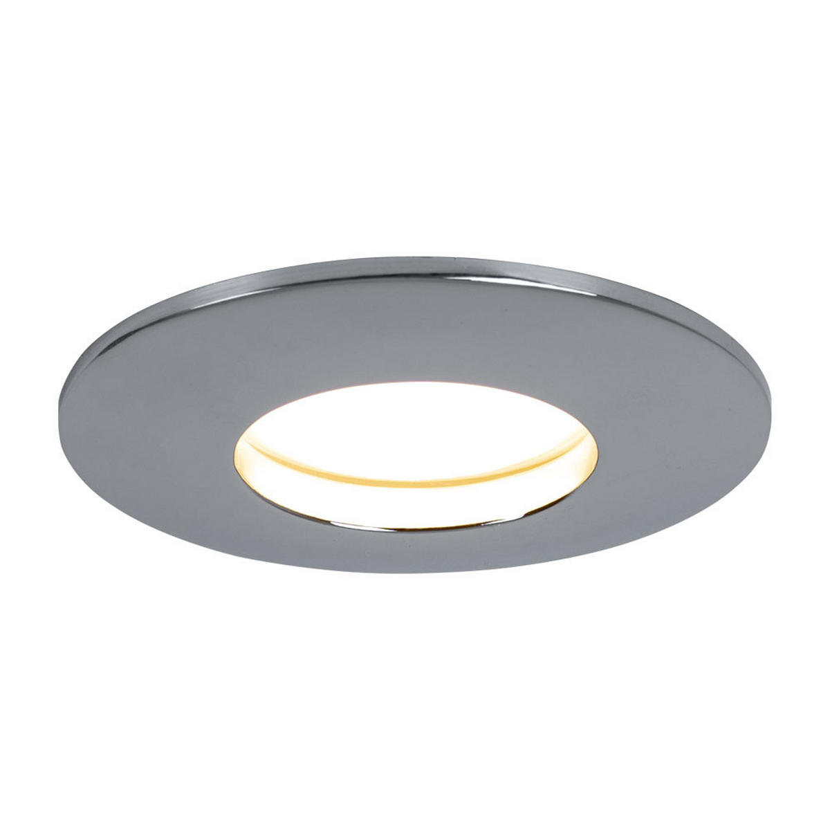 LED EINBAULEUCHTE Chrom Silber - Silberfarben, Metall (8.3/8.3/3.5cm)