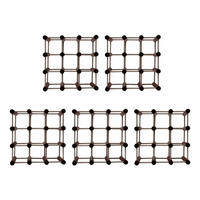 WEINREGAL Vinotega Mod 36x36x24 cm 5x 9 Flaschen Massives Kiefernholz Braun Geölt - Braun, Holz (180/36/24cm) - PROREGAL