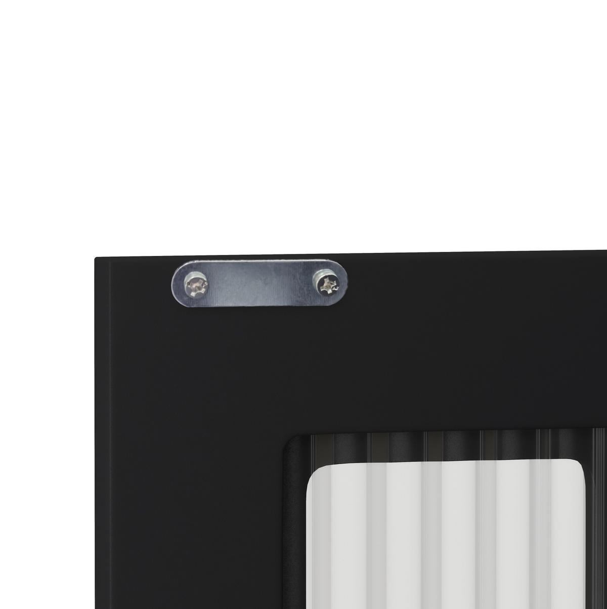 KÜCHENOBERSCHRANK 88/26/82,5 cm mit 3 Türen, offenen Fächern, verstellbaren Einlegeböden und Handtuchhalter, Schwarz - Schwarz, Holzwerkstoff (88/82.5/26cm) - Redom
