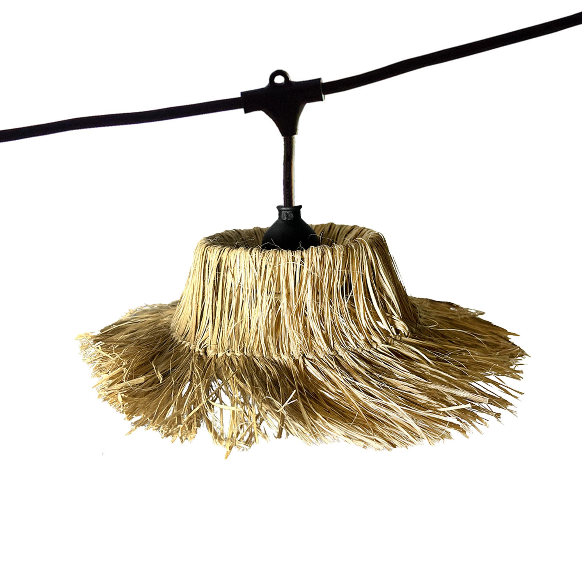LICHTERKETTE TAHITI beige - Beige, Naturmaterialien (600cm) - Lumisky
