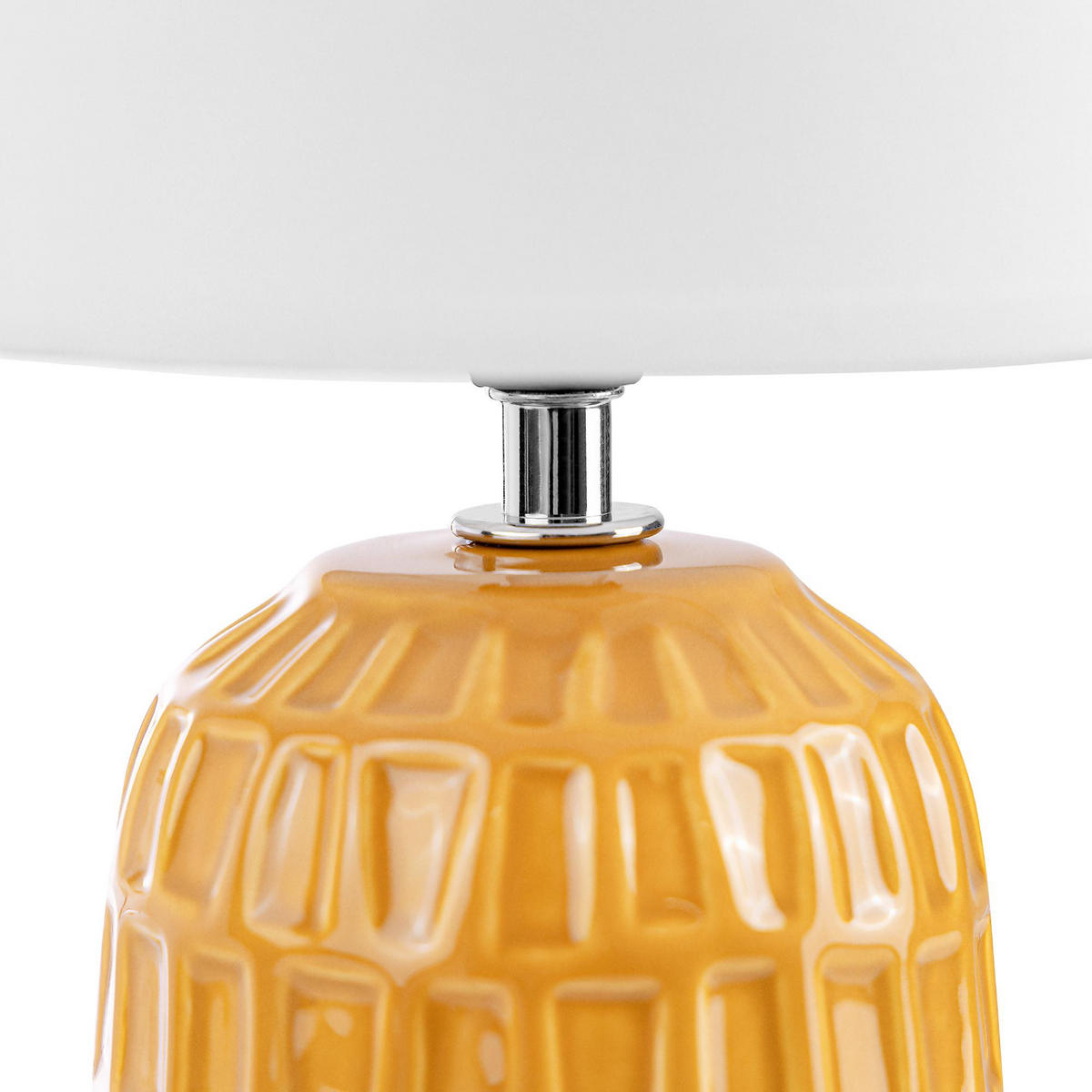 TISCHLAMPE STANDI 2-er Set, Honiggelb - Honig, Keramik/Textil (17/17/32cm) - KONSIMO®