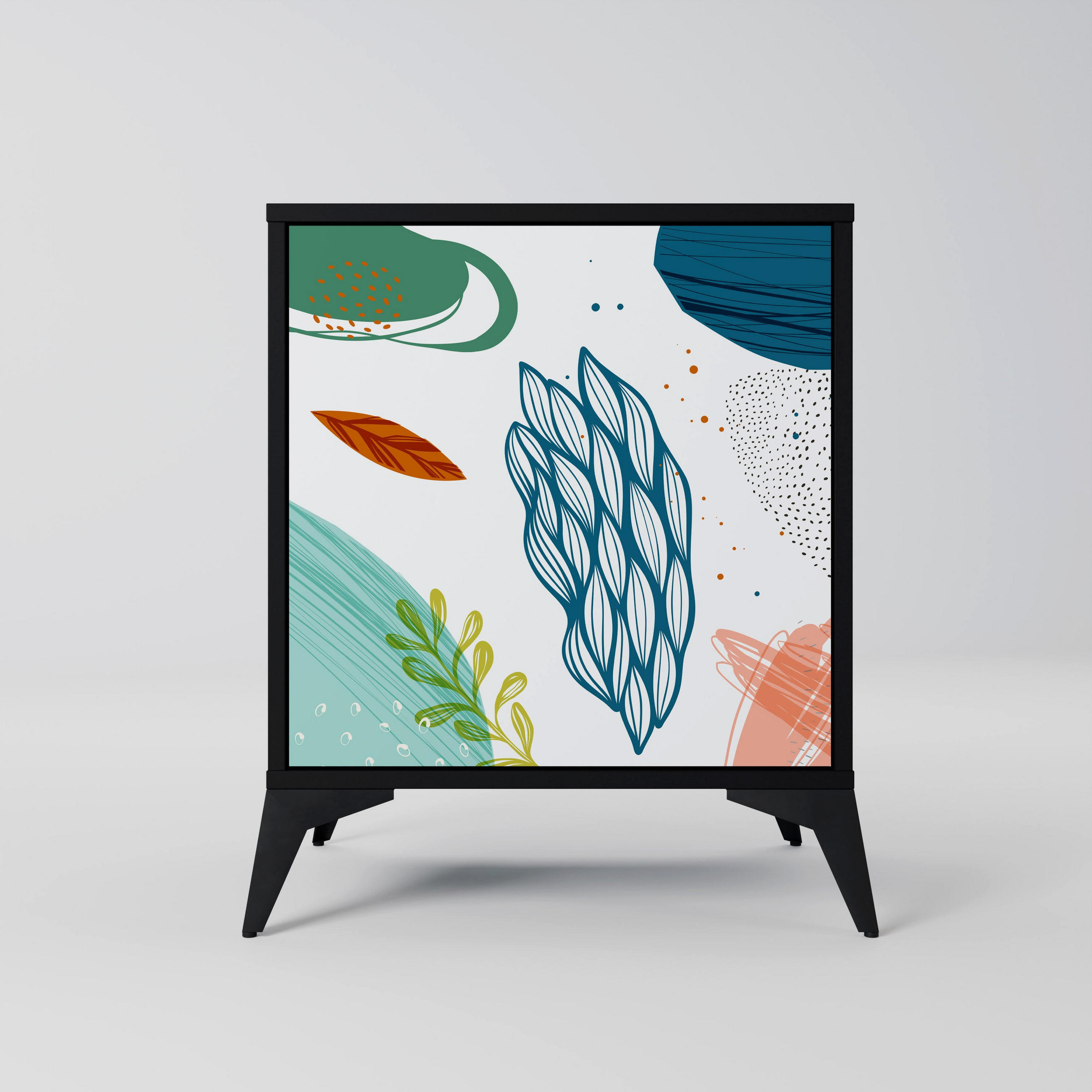 SpaceRebels Sideboard Schwarz 57.5x70.5x42 cm