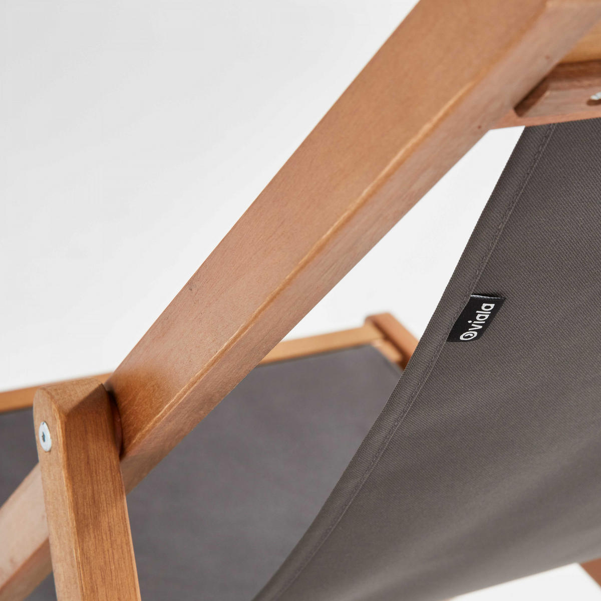 LIEGESTUHL 2-tlg., Grau - Grau, Holz (62/88/105cm) - Oviala