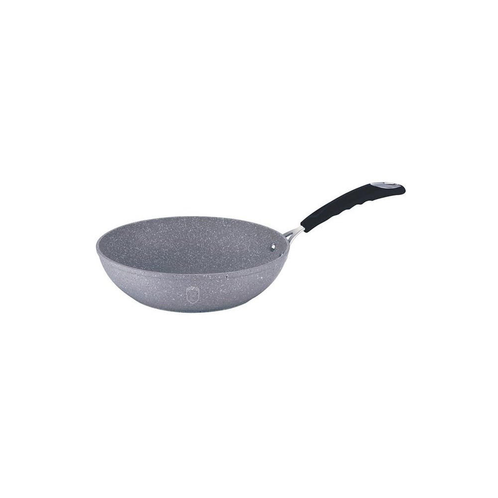 WOK Grau 28/28/7 cm BH1159 - Grau, Metall (28cm) - Berlinger Haus