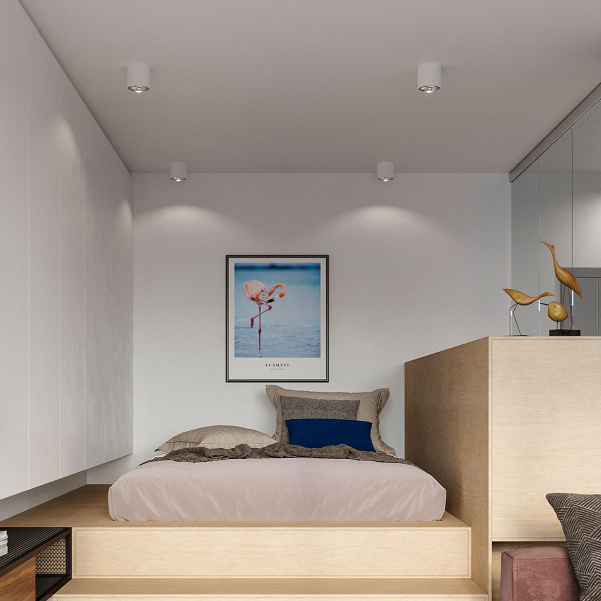 LED DECKENLEUCHTE Tiube Weiß - Weiß, Metall (12/12/11cm)