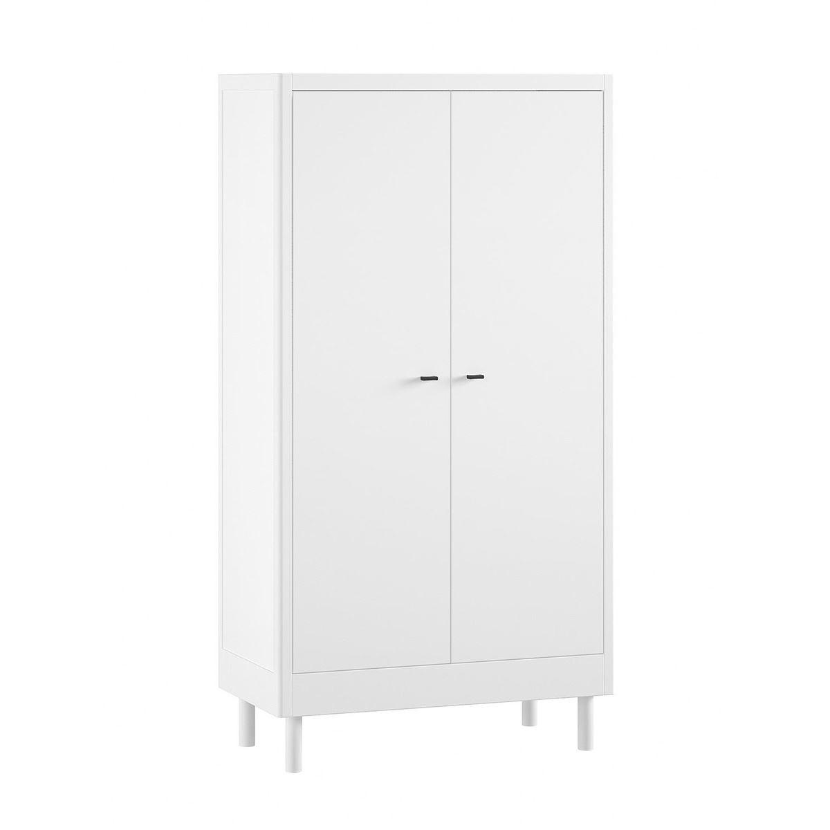 JUGENDZIMMER SET 90x200 Keeley Buche Weiß Holz Schrank Komfort Stabil - Weiß, Holz (55/190/100cm) - 58aufmkessel