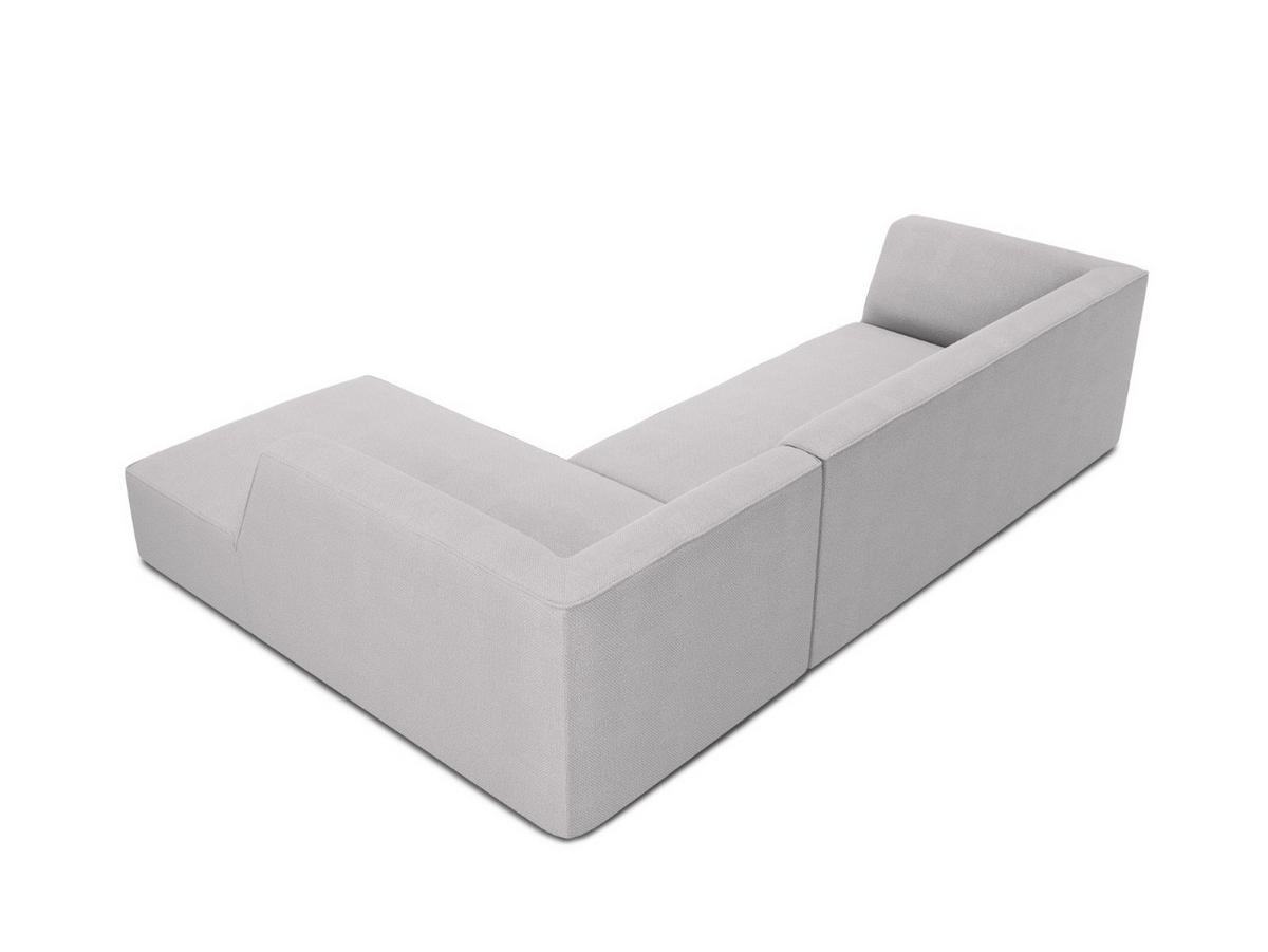 ECKSOFA rechts Ruby aus strukturiertem Stoff hellgrau 4 Sitzplätze - Hellgrau, Textil (180/273cm) - Micadoni