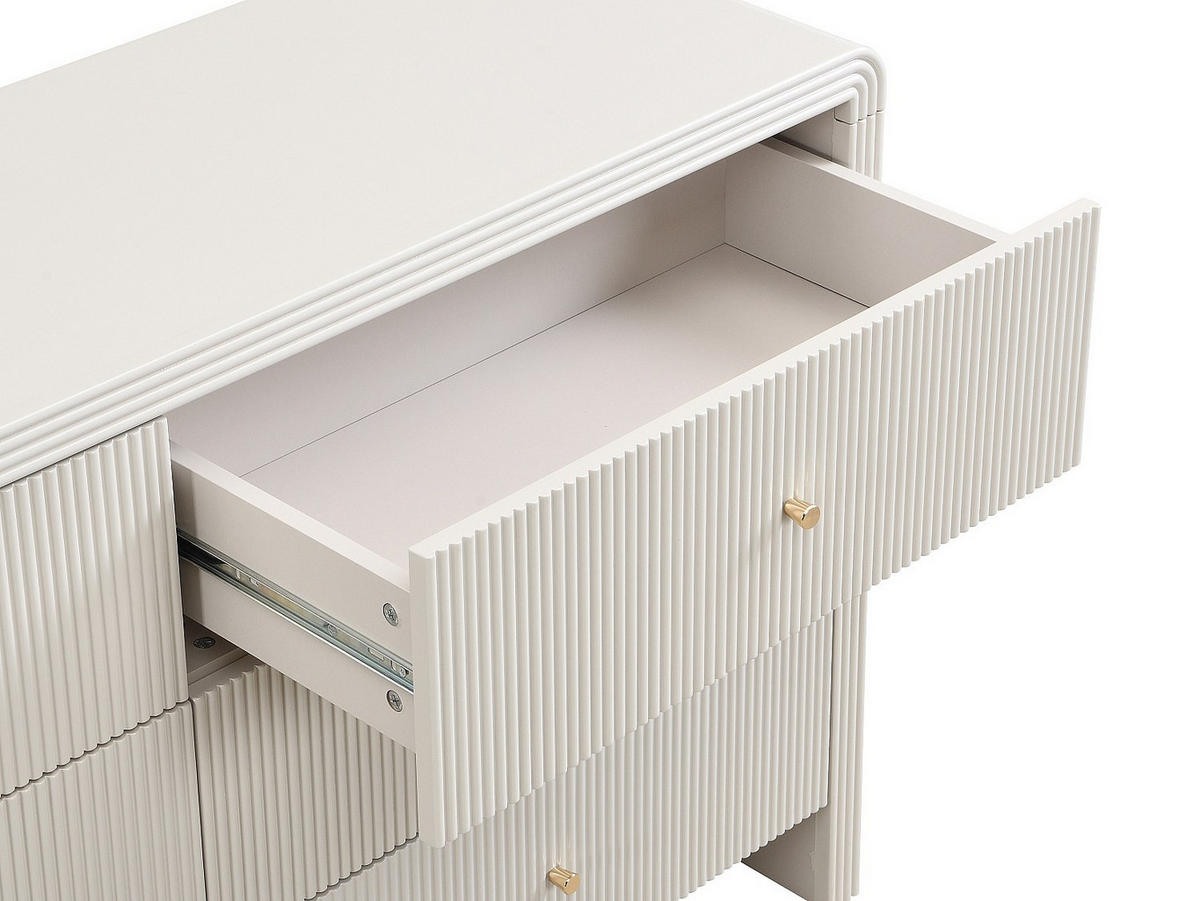 KOMMODE - 138.9 cm x 40 cm - holz - beige Mirenalo - Beige, Holz (138/81.9/40cm) - Vente-Unique