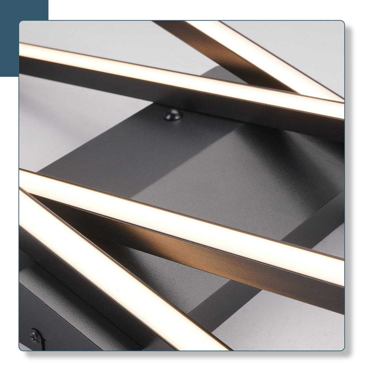 LED-DECKENLEUCHTE Lowry 22/67/13.5cm - Schwarz, Metall (67/22/13.5cm) - Nettlife