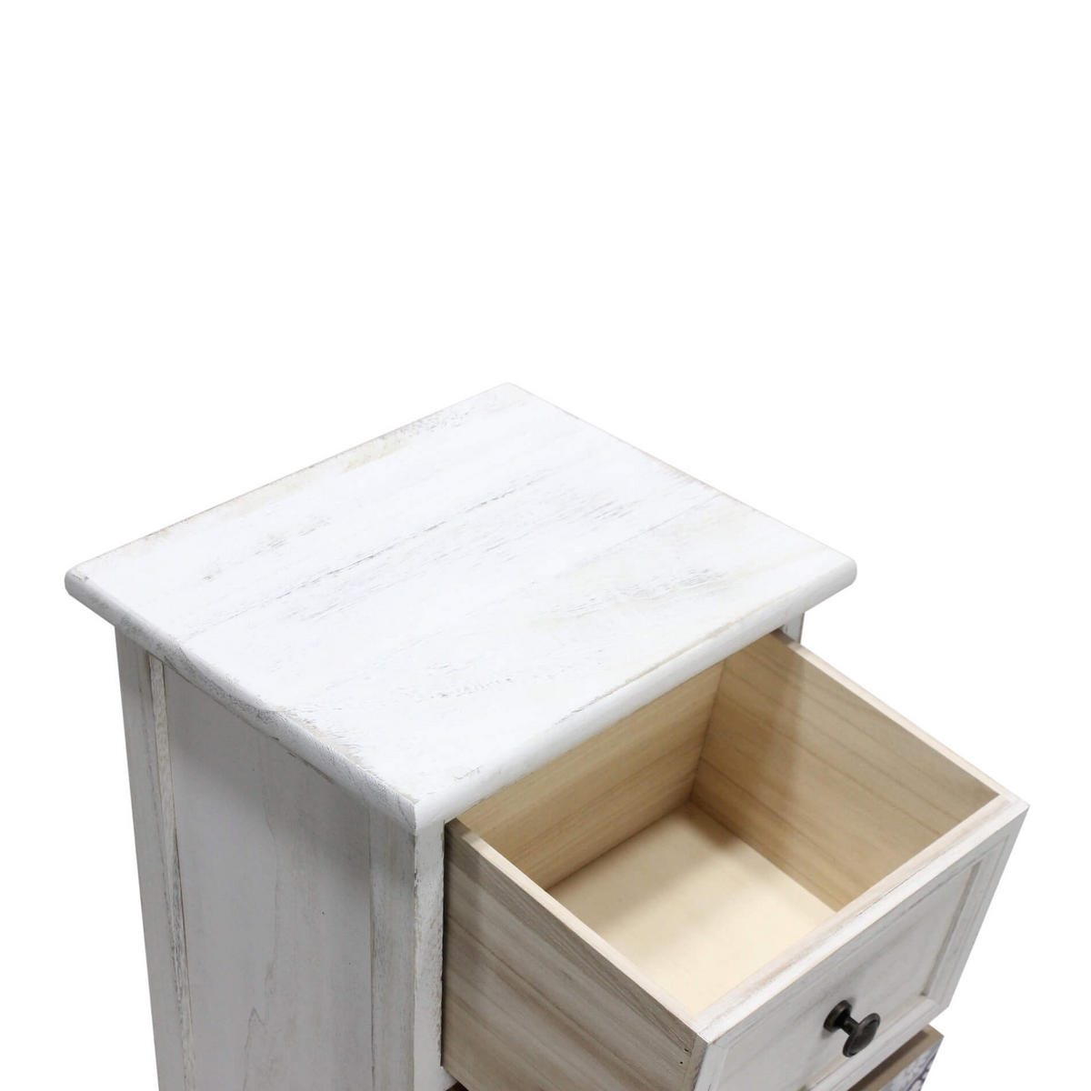 KOMMODE Weiß 25/30/76 cm - Weiß, Holz (25/76/30cm) - Mobili Rebecca