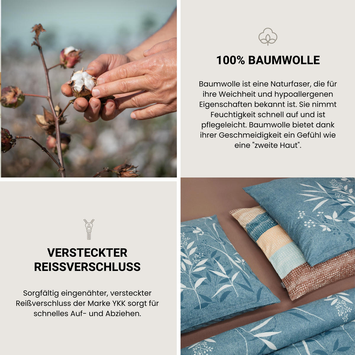 BETTWÄSCHESET Kicky - Renforcé - 2-teilig - 155 x 220 cm - Petrol - Petrol, Textil (155/220cm) - SCHIESSER