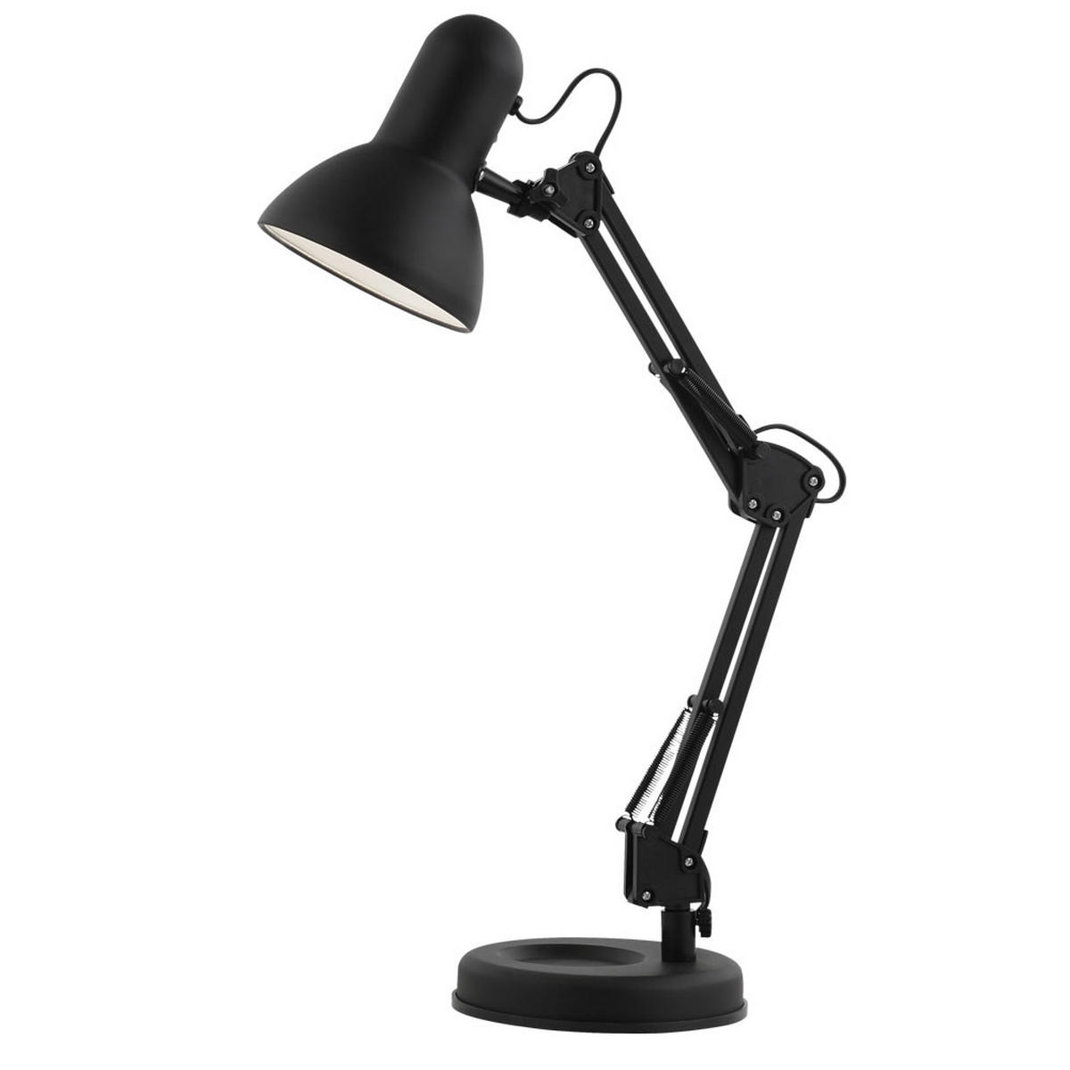 LED SCHREIBTISCHLEUCHTE Metall Schwarz - Schwarz, Metall (40/42/62cm) - Globo Lighting