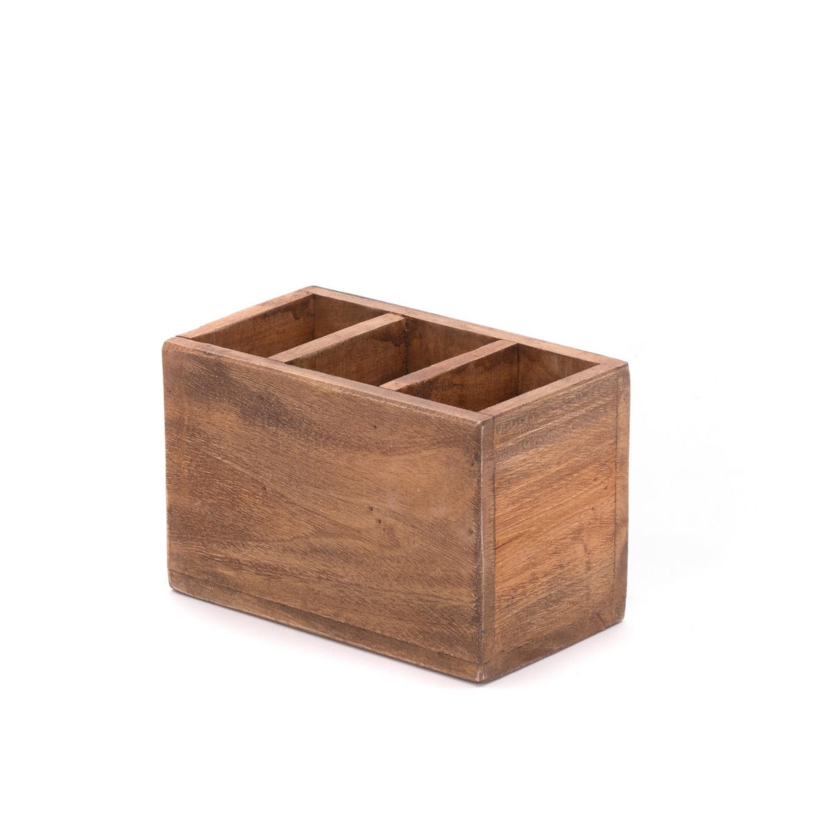 STIFTEHALTERBOX Organize Mahagoni Holz, mit beschreibbarer Tafel naturfarben - Naturfarben, Holz (19/10/12cm) - DESIGN DELIGHTS