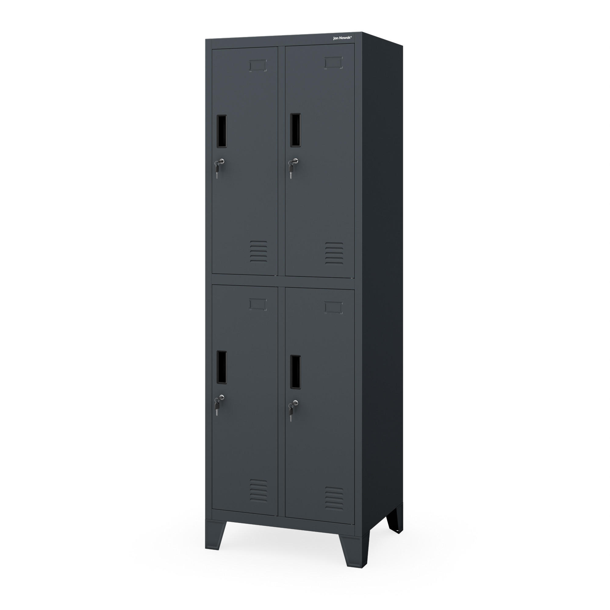 ARBEITSSCHUTZSCHRANK BARTEK 2 Plus - Anthrazit, Metall (56/172/45cm)