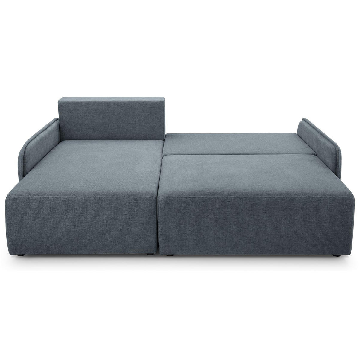 ECKSOFA Netarro, Dunkelgrau Chenille, linksseitig - Dunkelgrau/Schwarz, Kunststoff/Textil (198/147cm) - Selsey