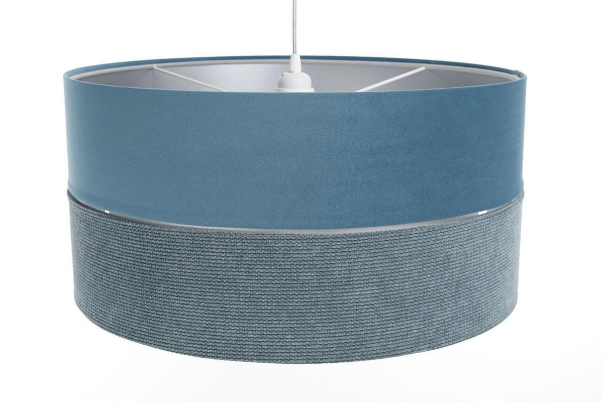 HÄNGELEUCHTE Blau 40/20 cm - Blau/Silberfarben, Kunststoff (40/0.6/20cm) - ONZENO