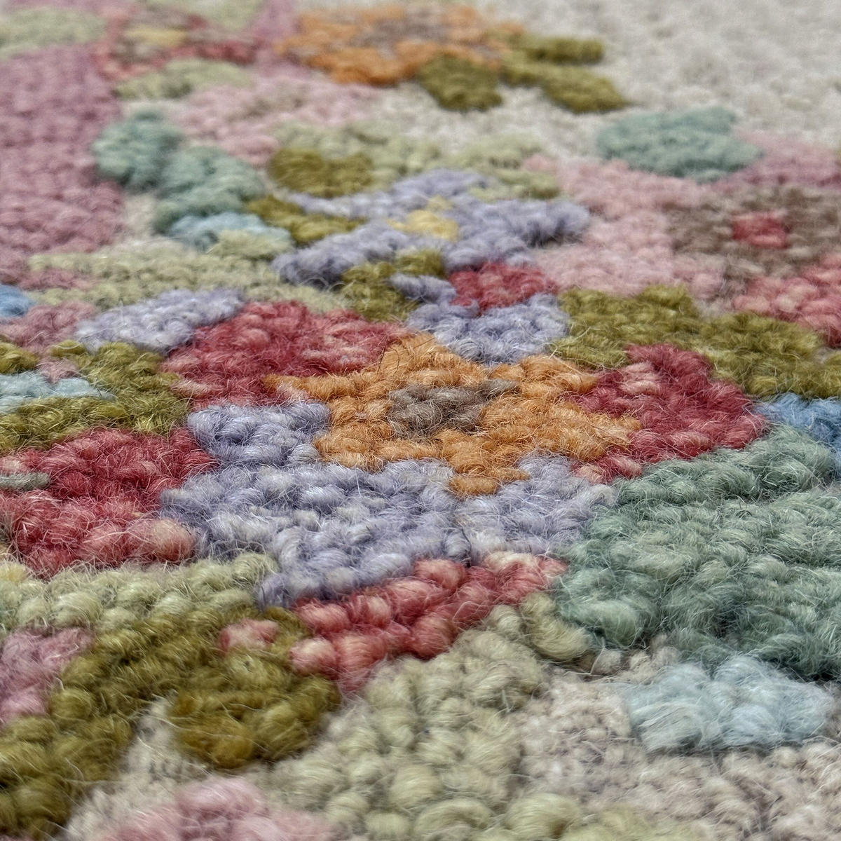 WOLLTEPPICH DAISY, floral, Bunt, 140 x 200 cm - Multicolor, Textil (140/200cm) - KADIMA DESIGN