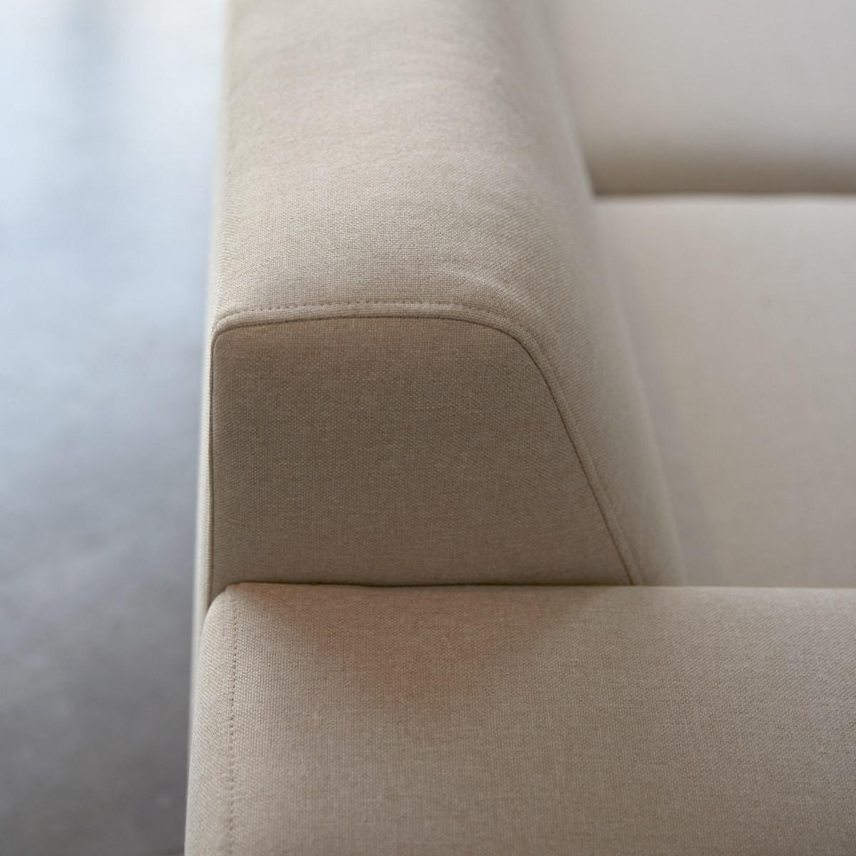 SOFA Lars Beige aus Stoff - Beige, Textil (299/150cm) - Tikamoon