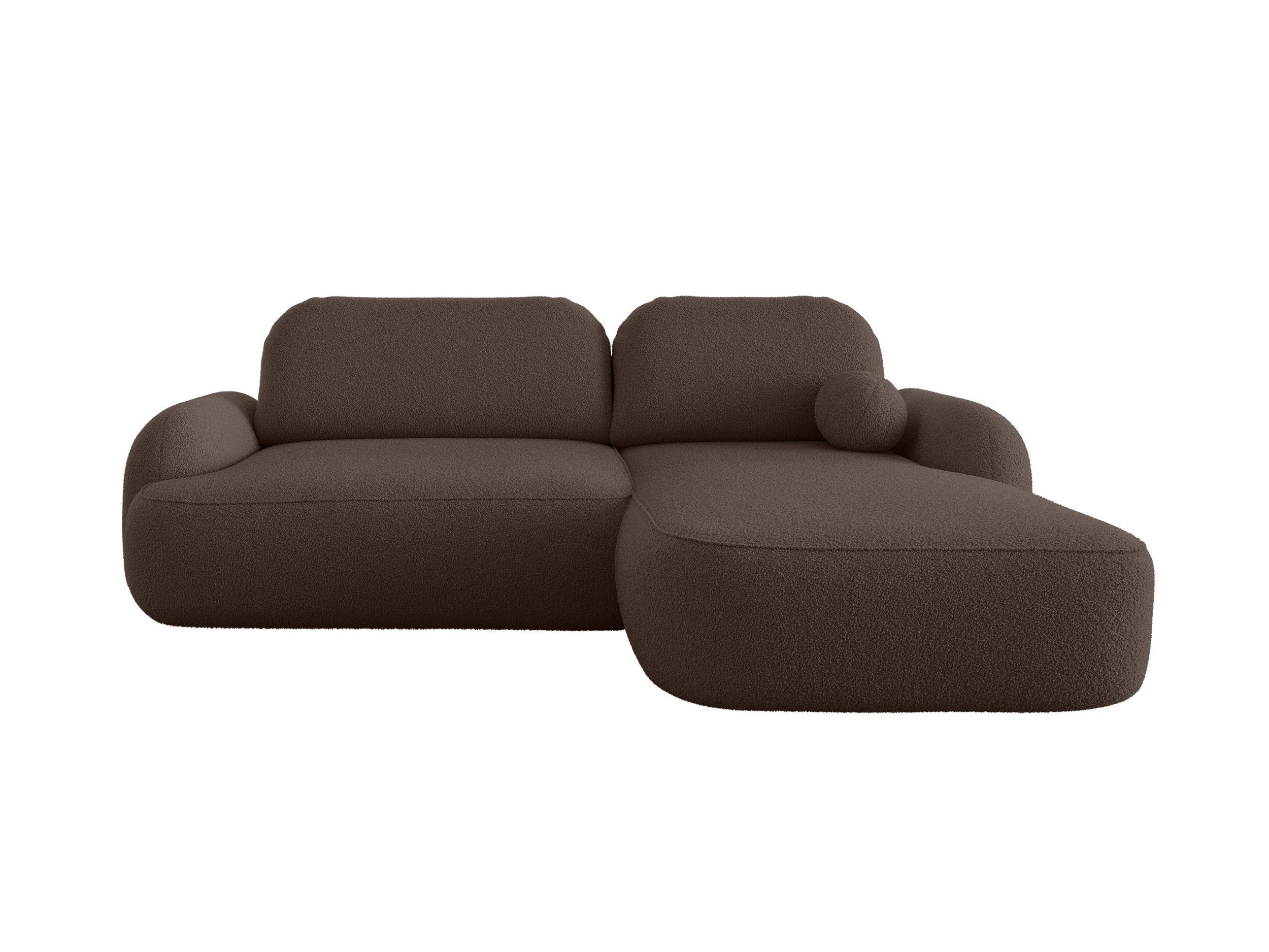 ECKSOFA MOLLY L Rechts QUELLE 29 mit Schlaffunktion - Braun, Textil (275/175cm) - Bedante