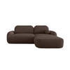 ECKSOFA MOLLY L Rechts QUELLE 29 mit Schlaffunktion - Braun, Textil (275/175cm) - Bedante