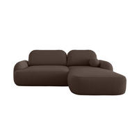 ECKSOFA MOLLY L Rechts QUELLE 29 mit Schlaffunktion - Braun, Textil (275/175cm) - Bedante
