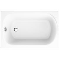 BADEWANNE Rechteck MINI 110/70 mit Styro Ablauf Füße - Weiß, Kunststoff (70/54.5/110cm) - bad land
