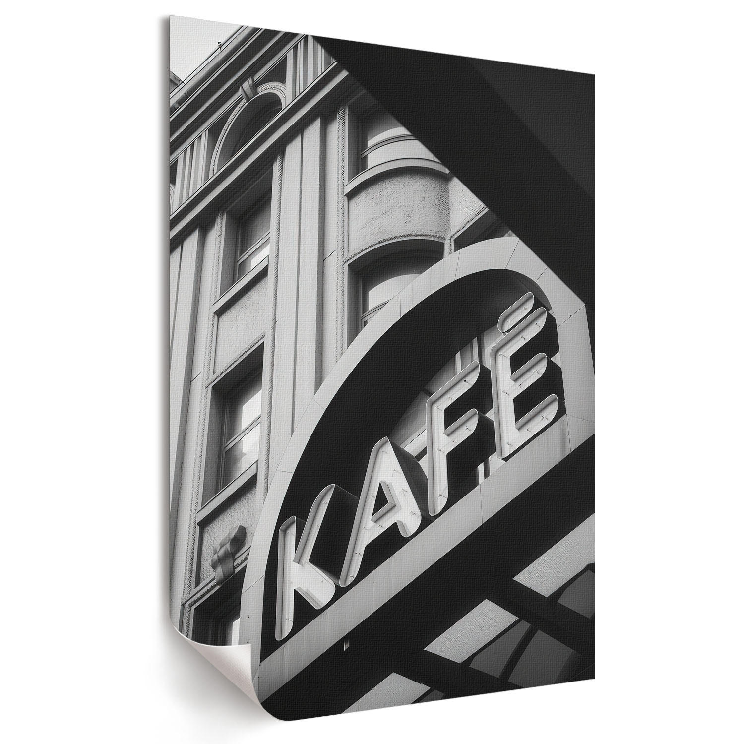 POSTER - 21x29 cm - Impuls - Stadtcafé - Schwarz, Textil (21/29.7/0.1cm) - TULUP