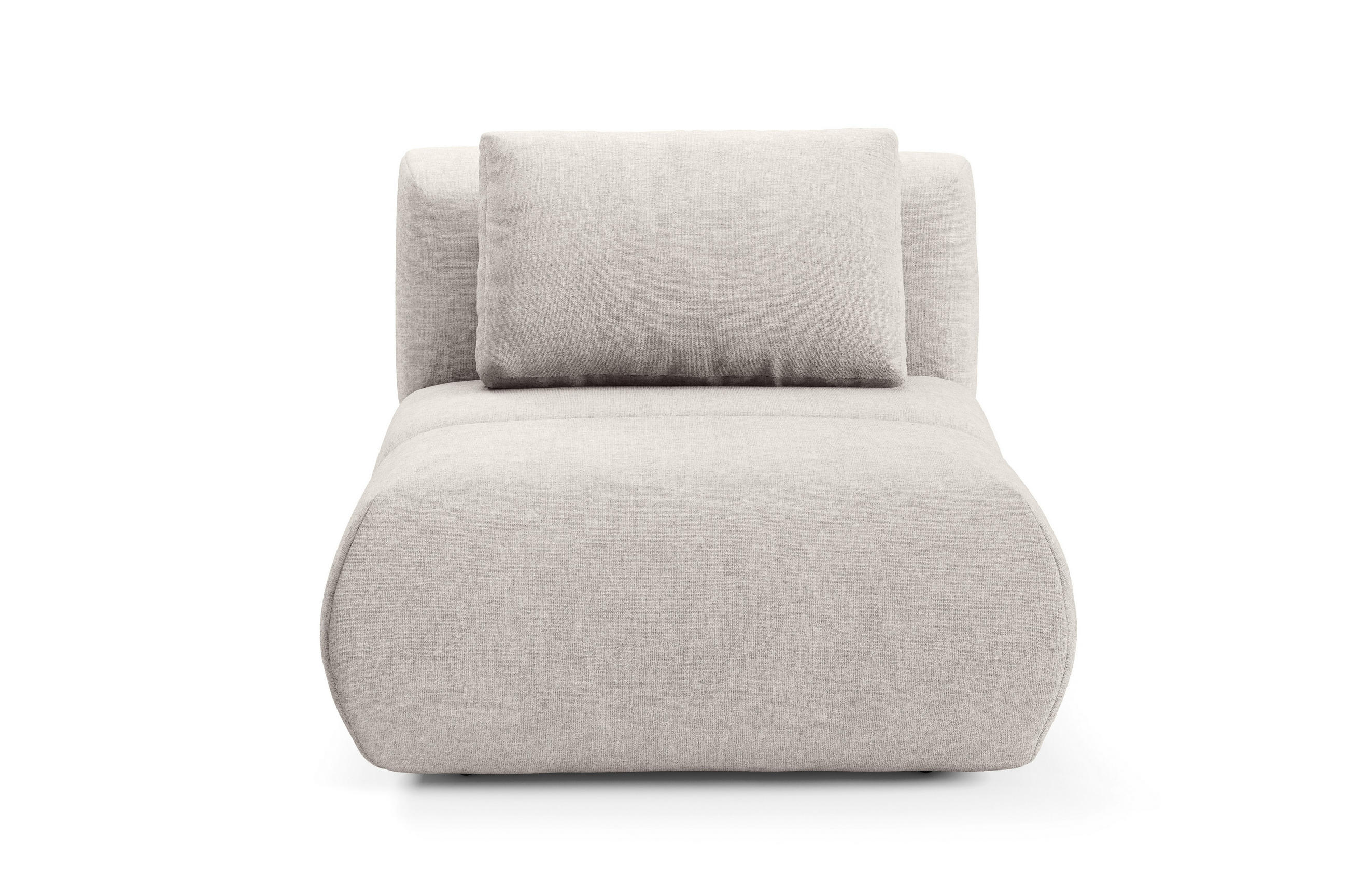 SESSEL ATOMO, Modern Polstersessel Loungesessel, Chenille-Stoff Beige - Beige, Holz/Metall (98/82/134cm) - MASSENO