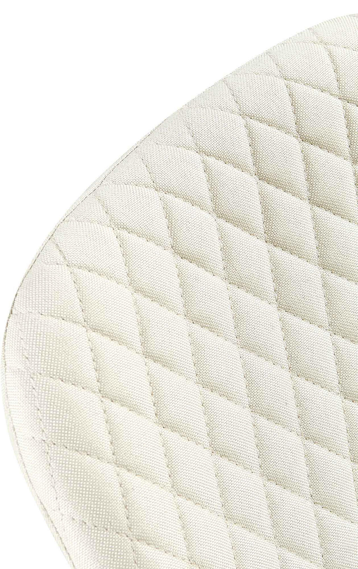 STUHL 4er Set Stoff Creme - Creme/Schwarz, Textil/Metall (44/88/54cm) - CLP