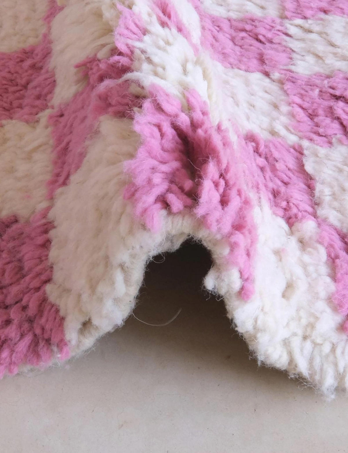 BERBERTEPPICH aus reiner Wolle 217x 292 cm - Pink, Naturmaterialien (217/292cm) - AFK Living