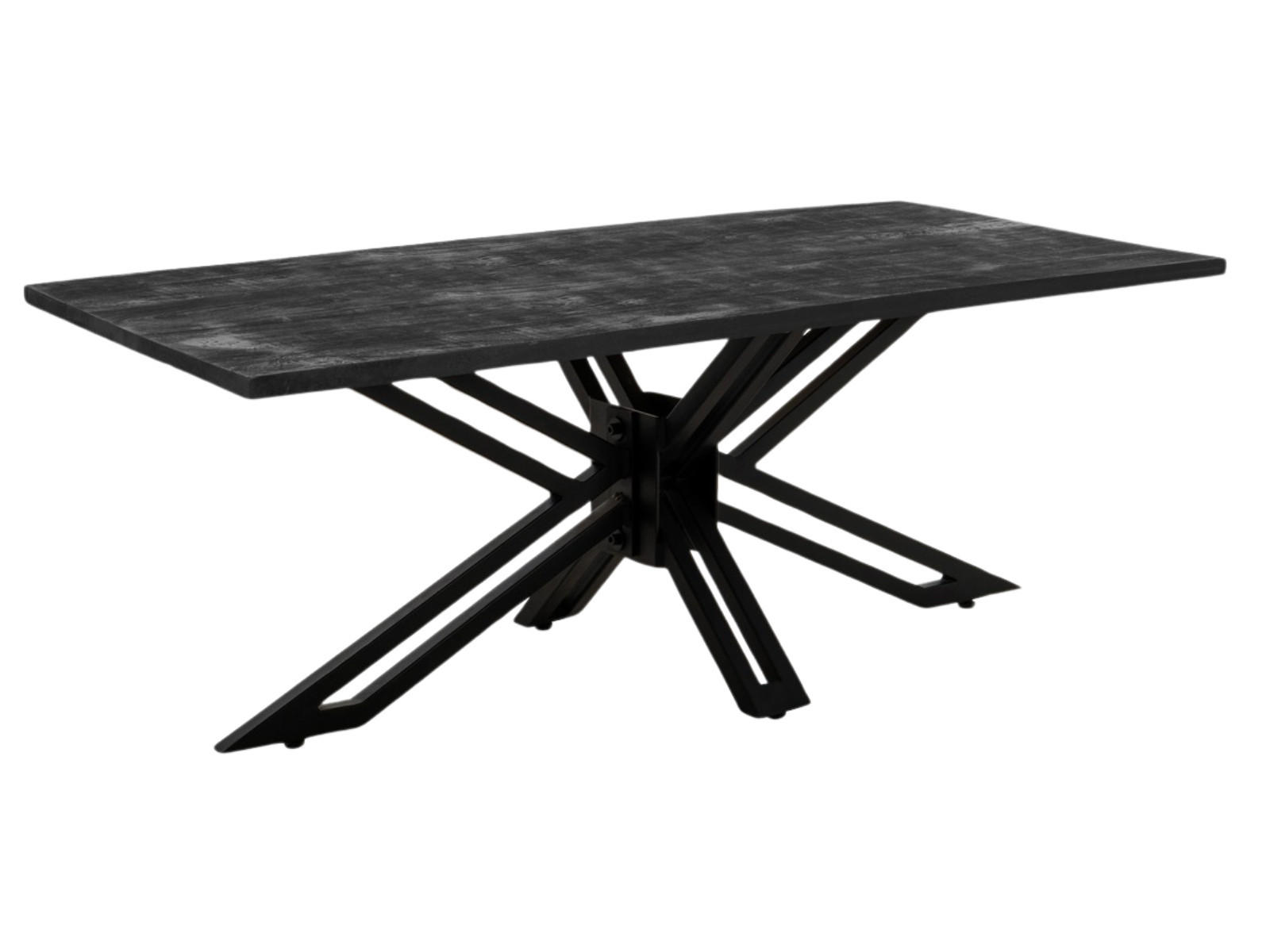 COUCHTISCH Yana Mangoholz Schwarz Schwarz - Schwarz, Holz (60/120/45cm)