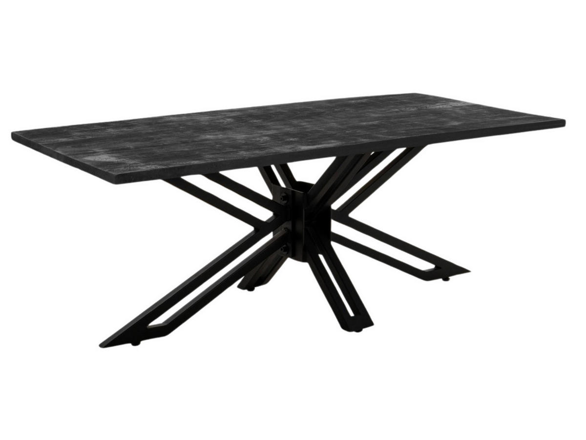 COUCHTISCH Yana Mangoholz Schwarz Schwarz - Schwarz, Holz (60/120/45cm)