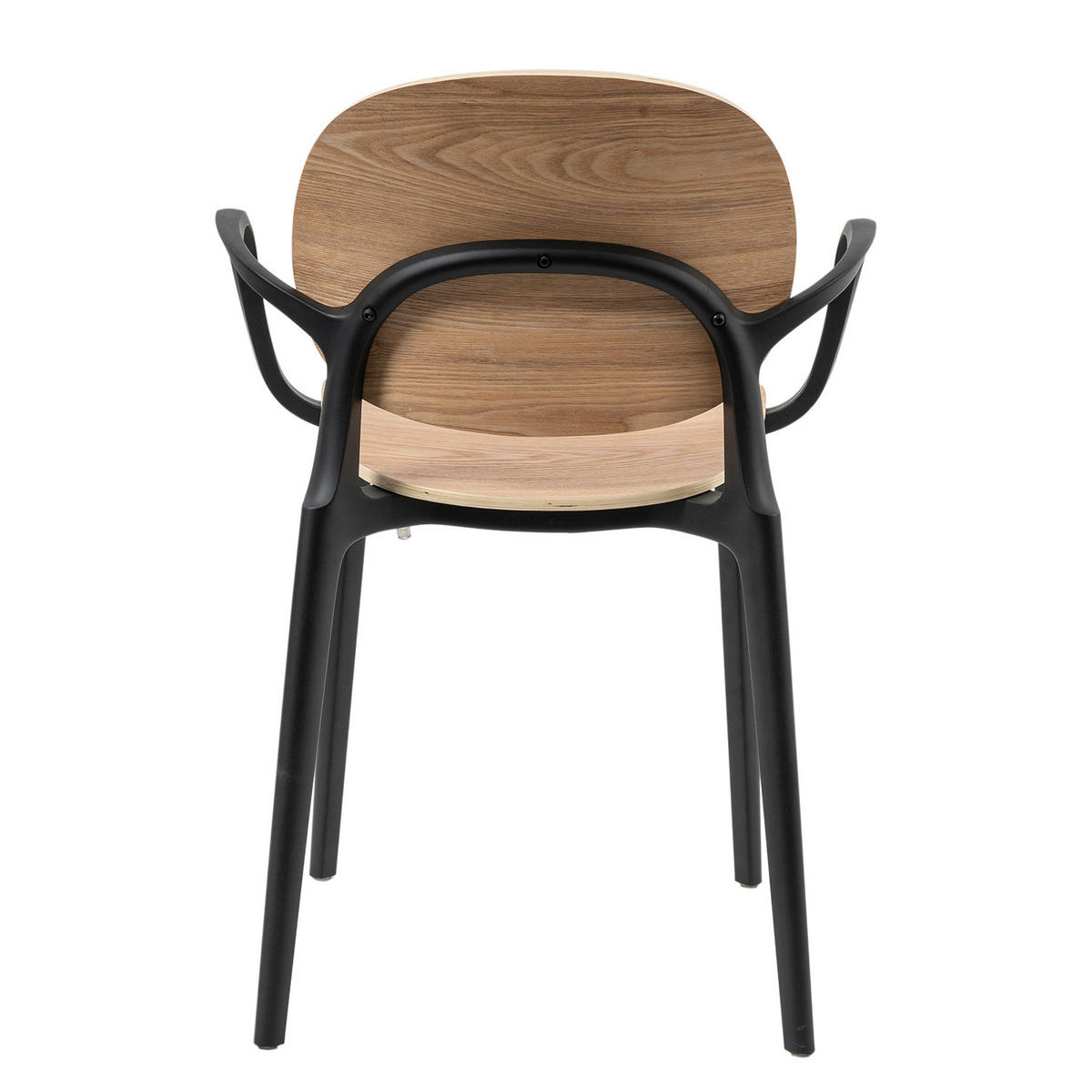 ARMLEHNENSTUHL - Polywood / Kunststoff, 2er-Set - Eichefarben, Holzwerkstoff (56/81/52cm) - home24
