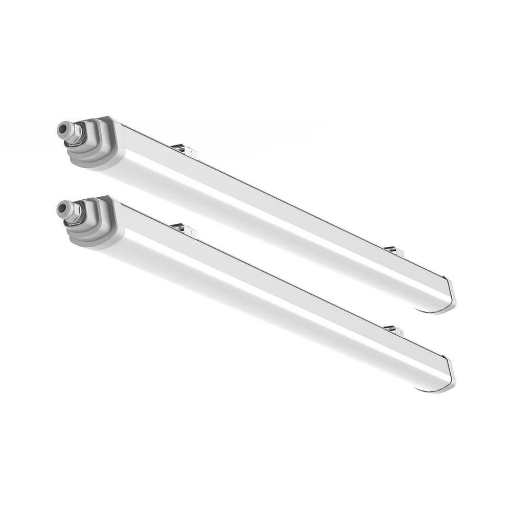 LED DECKENLEUCHTE Weiß modern 2er Set - Weiß, Kunststoff (150/6.8/5.9cm)