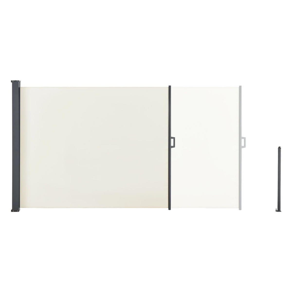 SEITENMARKISE Dubai beige 500x180 cm - Beige, Kunststoff (500/180/500cm) - Juskys